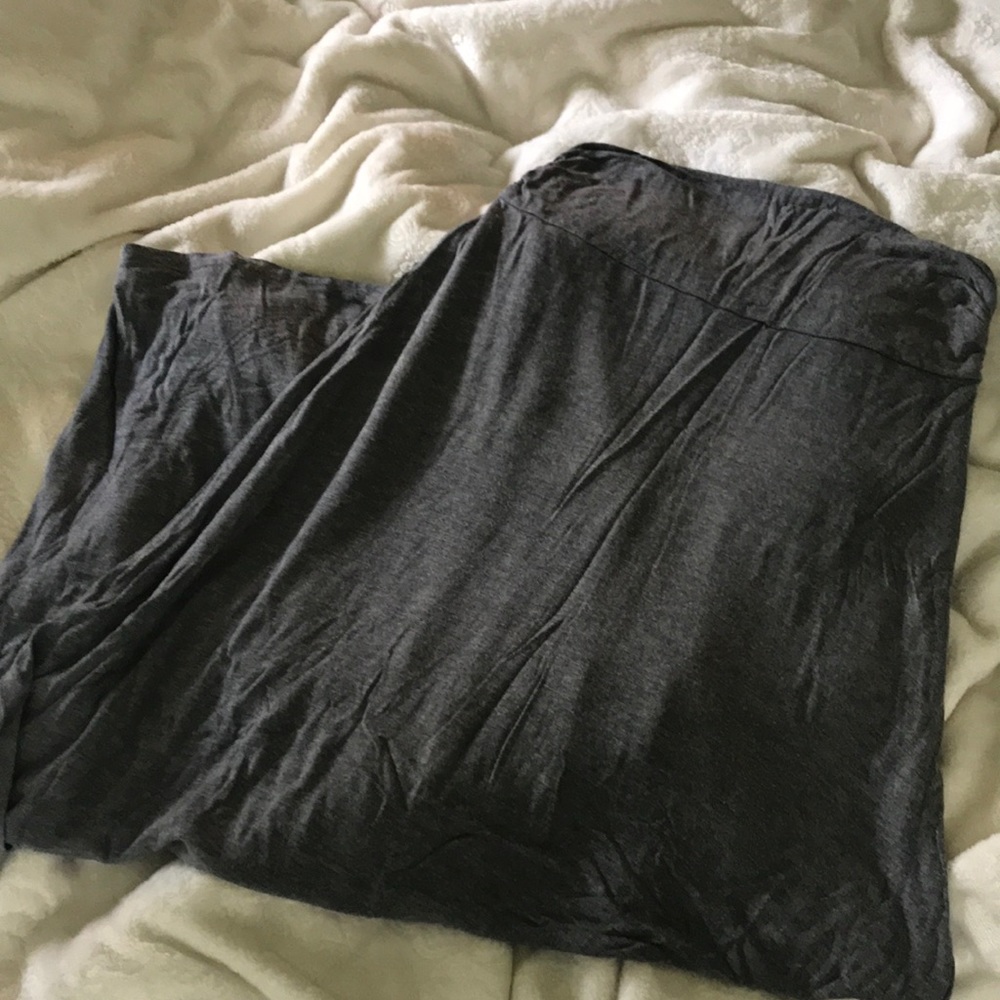 Grey maxi skirt